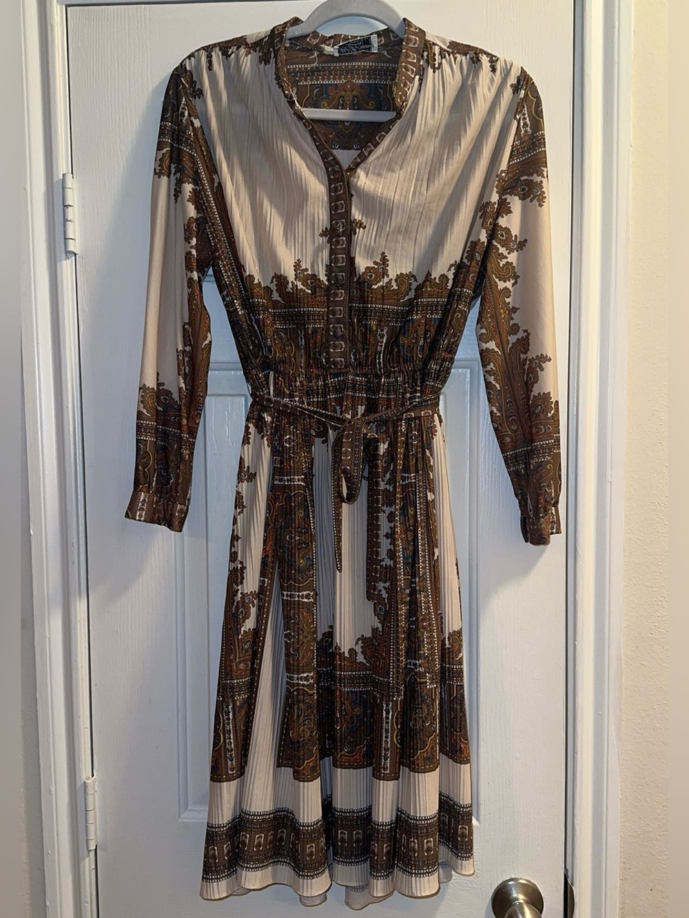 Gorgeous Vintage P.C.F Petites by Hal Ferman Accordion Pleated Dress